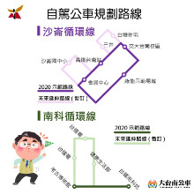 南市自駕公車預計下半年上路 2路線公布